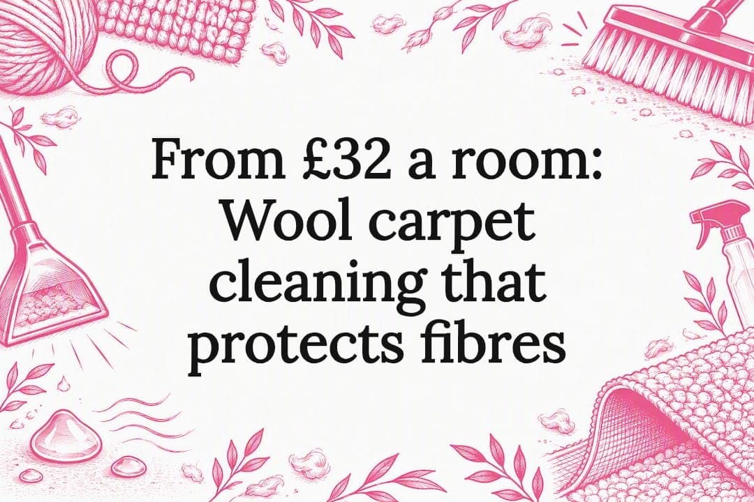 From £32 a room: Wool carpet cleaning that protects fibres