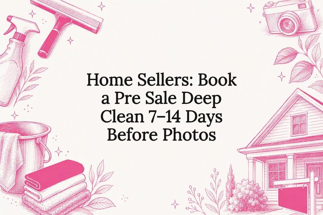 Home Sellers: Book a Pre Sale Deep Clean 7–14 Days Before Photos