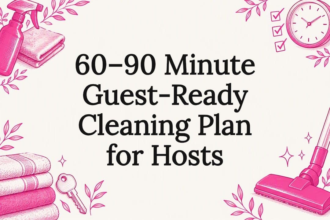 60–90 Minute Guest-Ready Cleaning Plan for Hosts