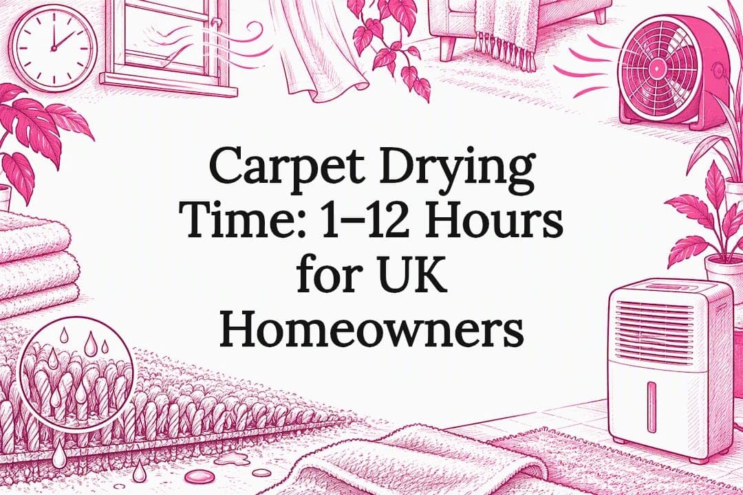 Carpet Drying Time: 1–12 Hours for UK Homeowners