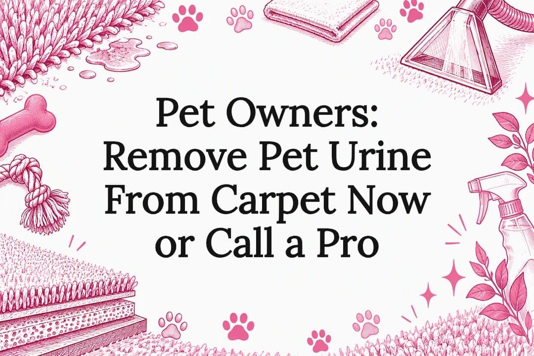 Pet Owners: Remove Pet Urine From Carpet Now or Call a Pro