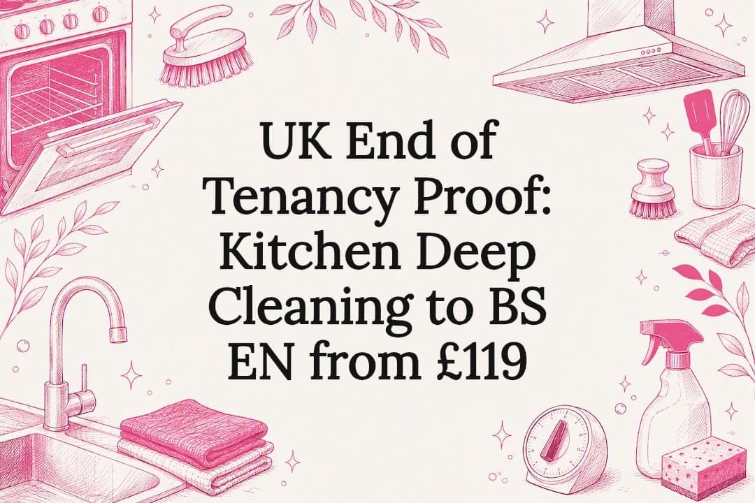 UK End of Tenancy Proof: Kitchen Deep Cleaning to BS EN from £119