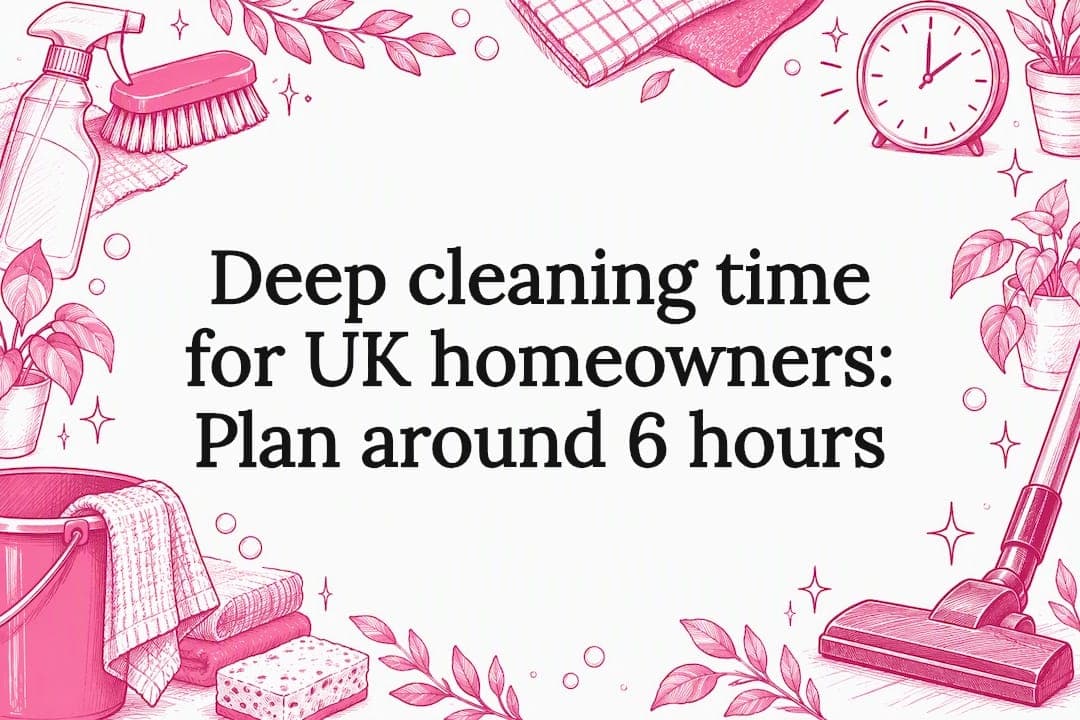 Deep cleaning time for UK homeowners: Plan around 6 hours