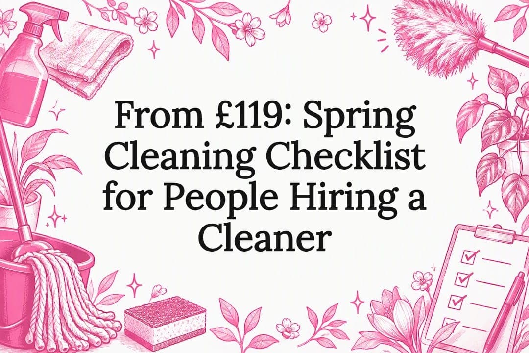 From £119: Spring Cleaning Checklist for People Hiring a Cleaner