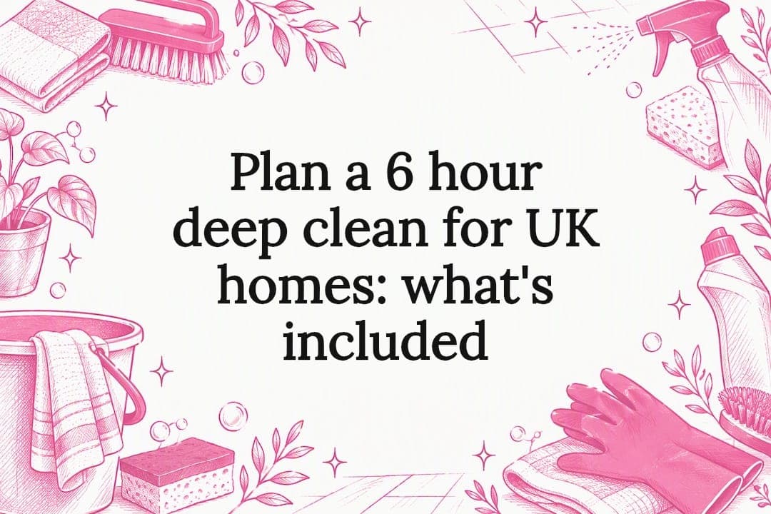 Plan a 6 hour deep clean for UK homes: what's included