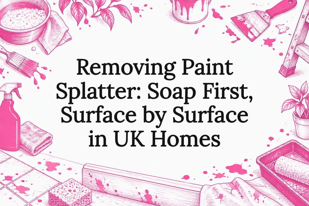 Removing Paint Splatter: Soap First, Surface by Surface in UK Homes