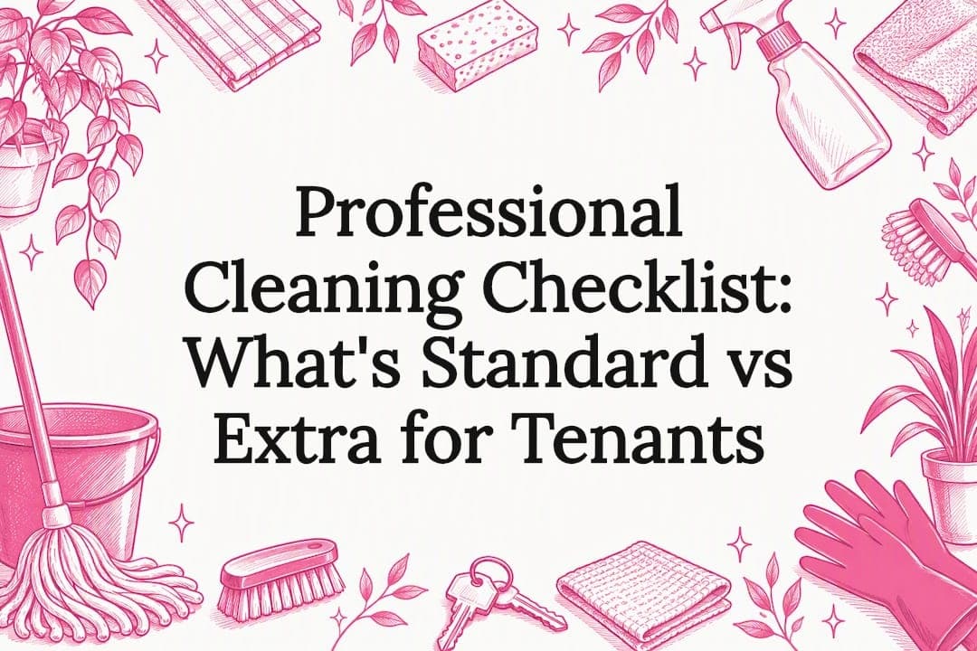 Professional Cleaning Checklist: What's Standard vs Extra for Tenants