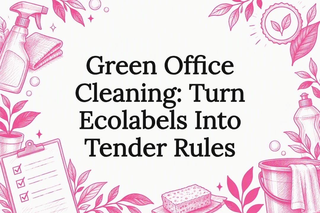 Green Office Cleaning: Turn Ecolabels Into Tender Rules