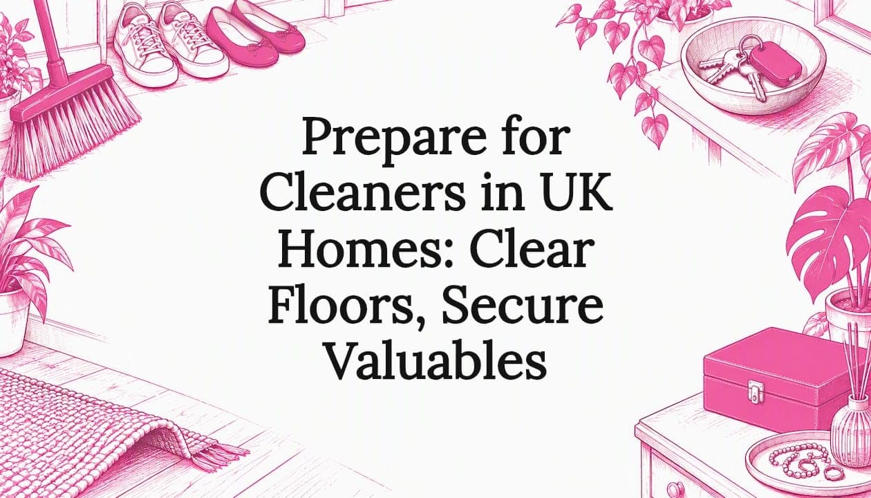Prepare for Cleaners in UK Homes: Clear Floors, Secure Valuables