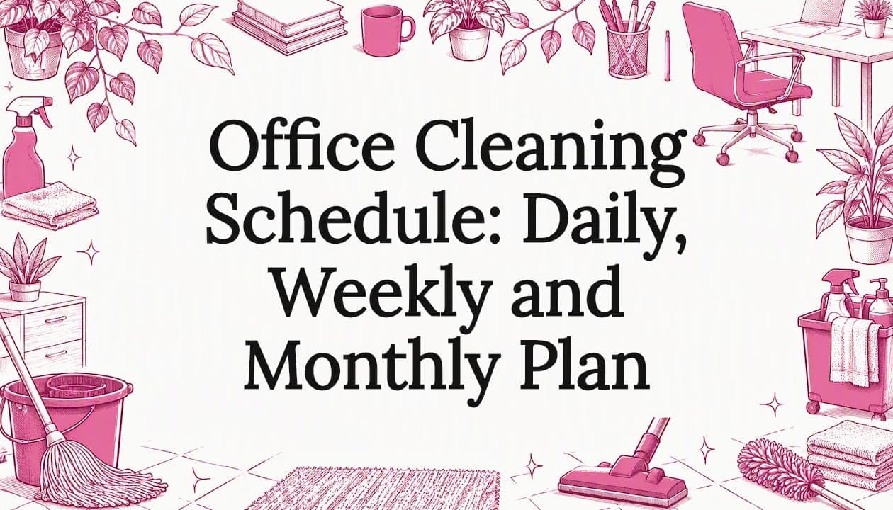 Office Cleaning Schedule: Daily, Weekly and Monthly Plan