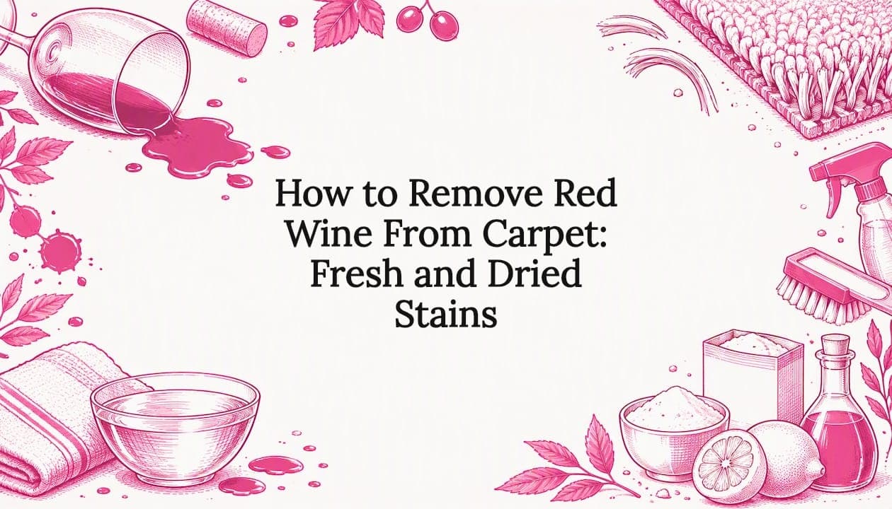 How to Remove Red Wine From Carpet: Fresh and Dried Stains